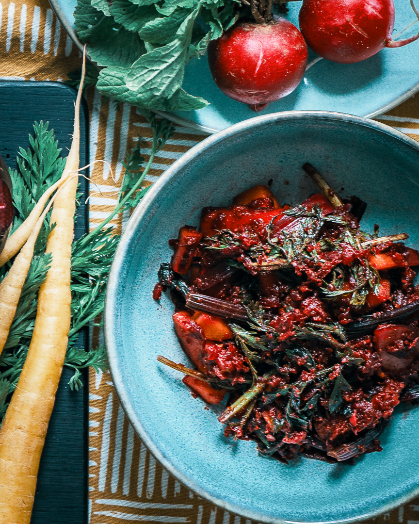 Beet Radish Kimchi