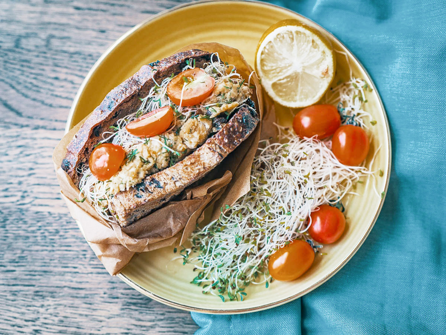 Chickpea Tahini Sandwich