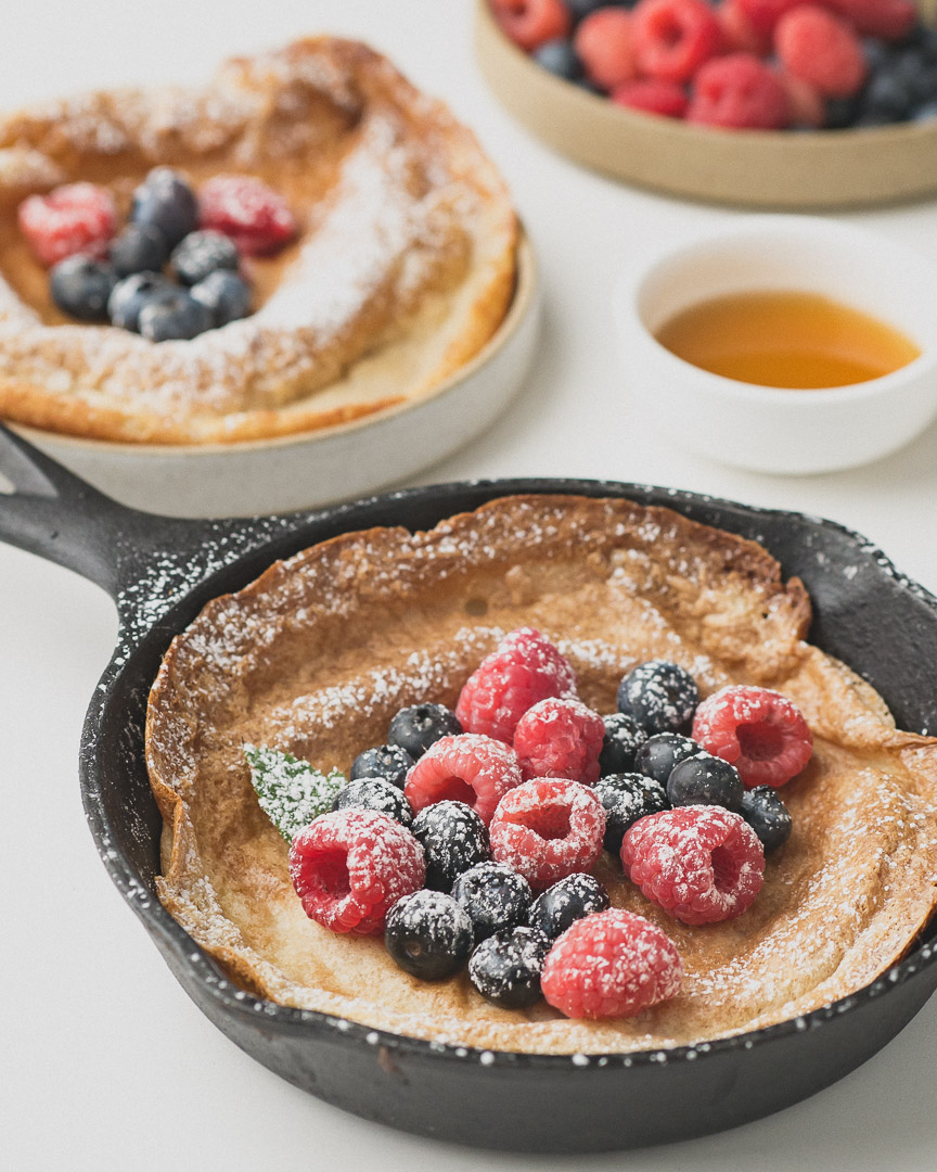 Vegan dutch baby pancakes