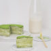 matcha mille crepe cake